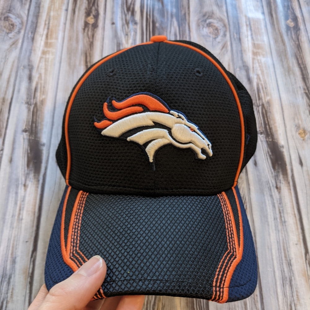New Era NFL Black Navy Orange Denver Broncos Cap